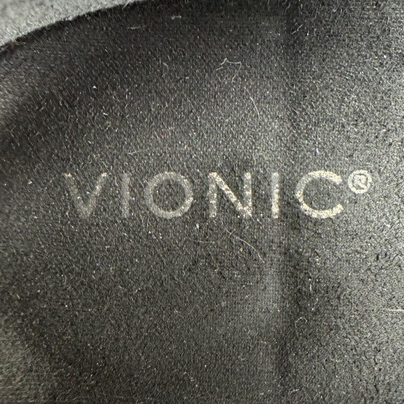 Vionic Willa Wedge Loafer Black Leather Slip On Comfort Shoe Size 11 - Picture 11 of 12